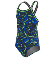 Dolfin Girls' Reliance Ion DBX V-Back One Piece Swimsuit