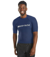 Body Glove Men's Basic Short Sleeve Fitted Rashguard