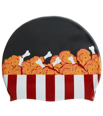 Sporti Fried Chicken Silicone Swim Cap