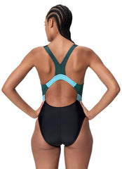 Speedo Women's Quantum Ribbed Splice One Piece Swimsuit