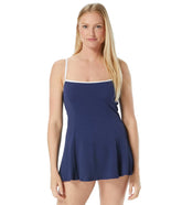 Beach House Women's Pique Solids Princess Seam Swim Dress