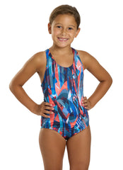 Sporti Girl's Catalyst Racer Back One Piece Swimsuit (Toddler, Little Kid, Big Kid)
