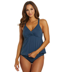 Jantzen Women's Solid Stella Tankini Top (D/DD Cup)