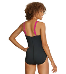 Speedo Women's Square Neck One Piece Swimsuit