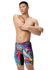 Speedo Men's Printed LZR Valor 2.0 High Waist Jammer Tech Suit Swimsuit