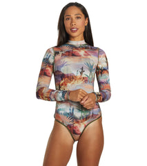 Hurley Women's Oasis Retro Surf Long Sleeve Swimsuit