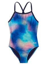 TYR Girls' Frazil Durafast Elite Addy Diamondfit One Piece Swimsuit (Little Kid, Big Kid)