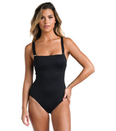La Blanca Women's La Blanca Luxe Square Neck One Piece Swimsuit