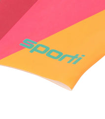 Sporti x She Is This Limited Edition Rainbow Long Hair Bun Silicone Swim Cap