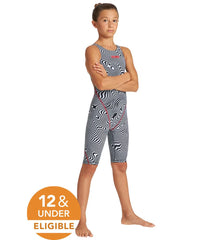 Arena Girls' Powerskin ST 2.0 Illusion Limited Edition Open Back Jr Tech Suit Swimsuit