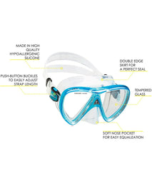 Cressi Ikarius Mask and Orion Snorkel Set
