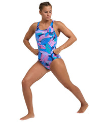 Arena Women's Tropic Control Pro Back Low One Piece Swimsuit