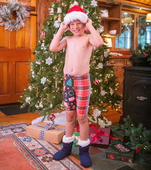 Sporti Granny Sweater Holiday Tartan Jammer Swimsuit Youth (22-28)