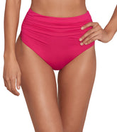 Lauren Ralph Lauren Women's Beach Club Solids High Waist Bikini Bottom