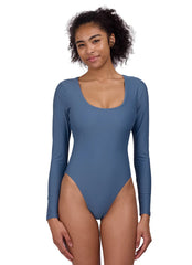 JOLYN Women's Shawn Long Sleeve One Piece Swimsuit