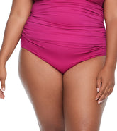 Lauren Ralph Lauren Women's Plus Size Beach Club High Waist Bikini Bottom