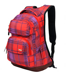 Hurley Women's Red Plaid Sync Backpack