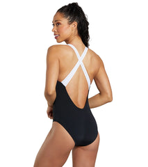 Dolfin Women's Color Block Moderate One Piece Swimsuit