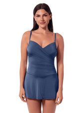 Jantzen Women's Solid Flirty Swim Dress