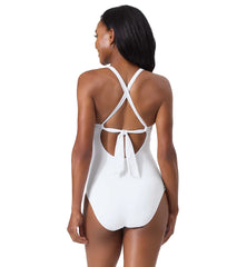 Tommy Bahama Women's Playa Brava High Neck One Piece Swimsuit