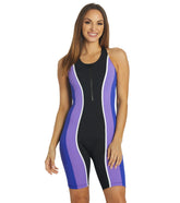 Dolfin Women's Aquashape Color Block Zip-Front Aquatard