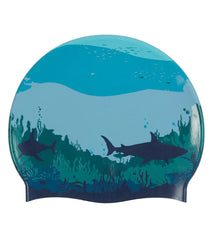 Sporti Sharkies Silicone Swim Cap