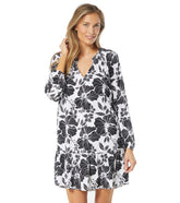 Beach House Women's Garden Twilight Blythe Ruffled Hem Cover Up Dress
