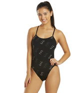 TYR Women's Cascading TYR Print Cutoutfit One Piece Swimsuit