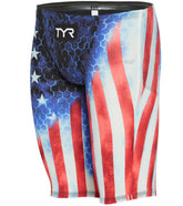 TYR Men's Avictor Supernova USA Jammer Tech Suit Swimsuit