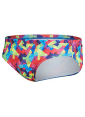 Turbo Men's Bright Splash of Color Water Polo Brief