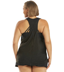 TYR Plus Size Active Grace Overlay Tankini Top