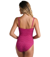 La Blanca Women's Saltwater Sands Lingerie Tank One Piece Swimsuit