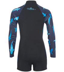 Xcel Girls' Ocean Ramsey Axis 2MM Long Sleeve Front Zip Springsuit