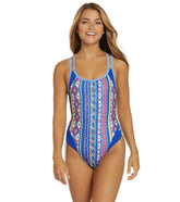 Dolfin Uglies Women's Good Vibes Double Strap Open Keyhole Back One Piece Swimsuit