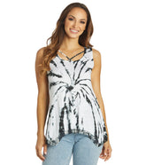Yak & Yeti Groovy Tie Dye Burnout Tank