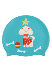 Sporti Pawliday Cheer Silicone Swim Cap Jr