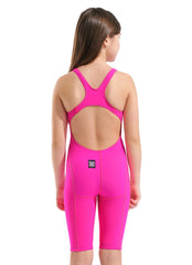 Arena Girls' Powerskin Impulso Seaglass LE Open Back Tech Suit Swimsuit