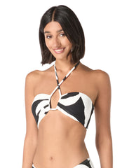 Vince Camuto Women's Midnight Shadow Bandeau Bikini Top
