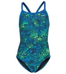 TYR Girls' Nebulous Diamondfit One Piece Swimsuit