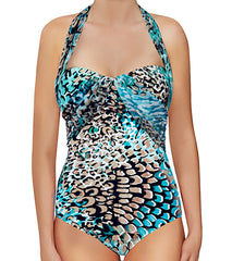 Jantzen Clio's Cougar One Piece Swimsuit