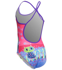Turbo Girls' Happy Cats One Piece Swimsuit