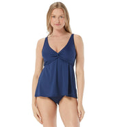 Beach House Women's Paloma Beach Solids Willow Solid Twist Front Tankini Top