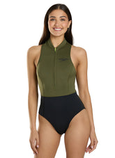 Speedo Women's Sleeveless Thermal One Piece Swimsuit