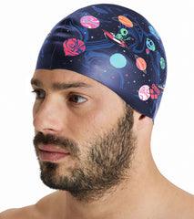 Arena Drew Kibler Space Aliens Flat Silicone Swim Cap