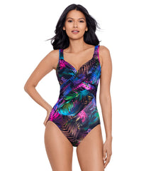 Miraclesuit Women's Pixel Palmas Revele One Piece Swimsuit