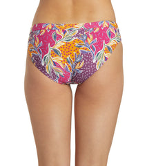 Sporti Active Floral Patchwork Hipster Workout Bikini Swim Bottom