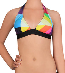 Hurley Girls' Dissolve Halter Bikini Top