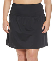 Sporti Plus Size Aurora Ultra High Waisted Tummy Control Swim Skirt