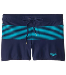 Speedo Men's Stripe Splice Square Leg Swimsuit