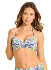 Tommy Bahama Women's Poolside Palms Underwire Halter Bikini Top